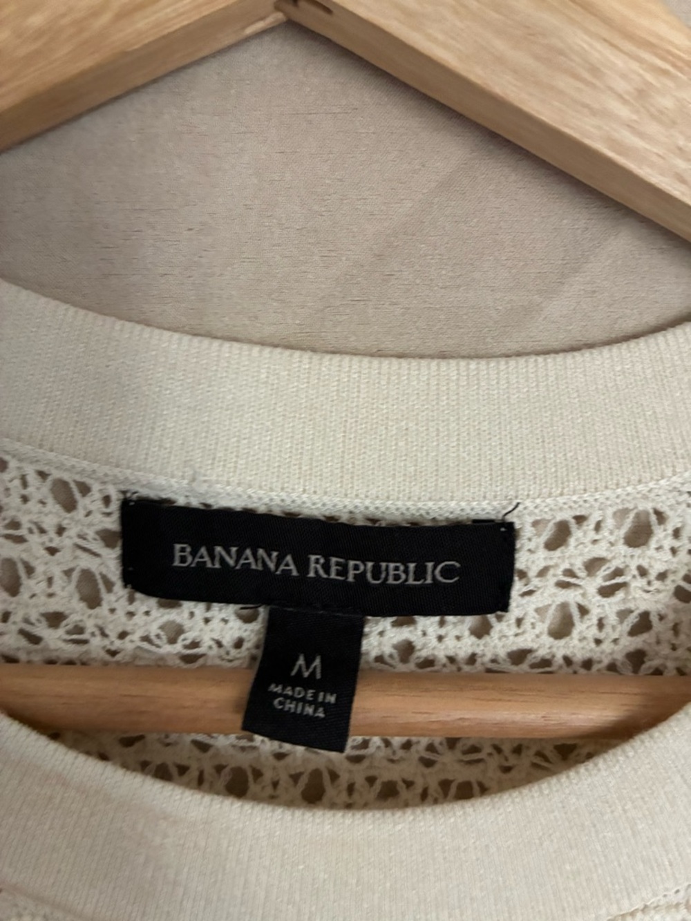 Banana Republic Cream Crochet Midi Dress - Picture 3 of 7
